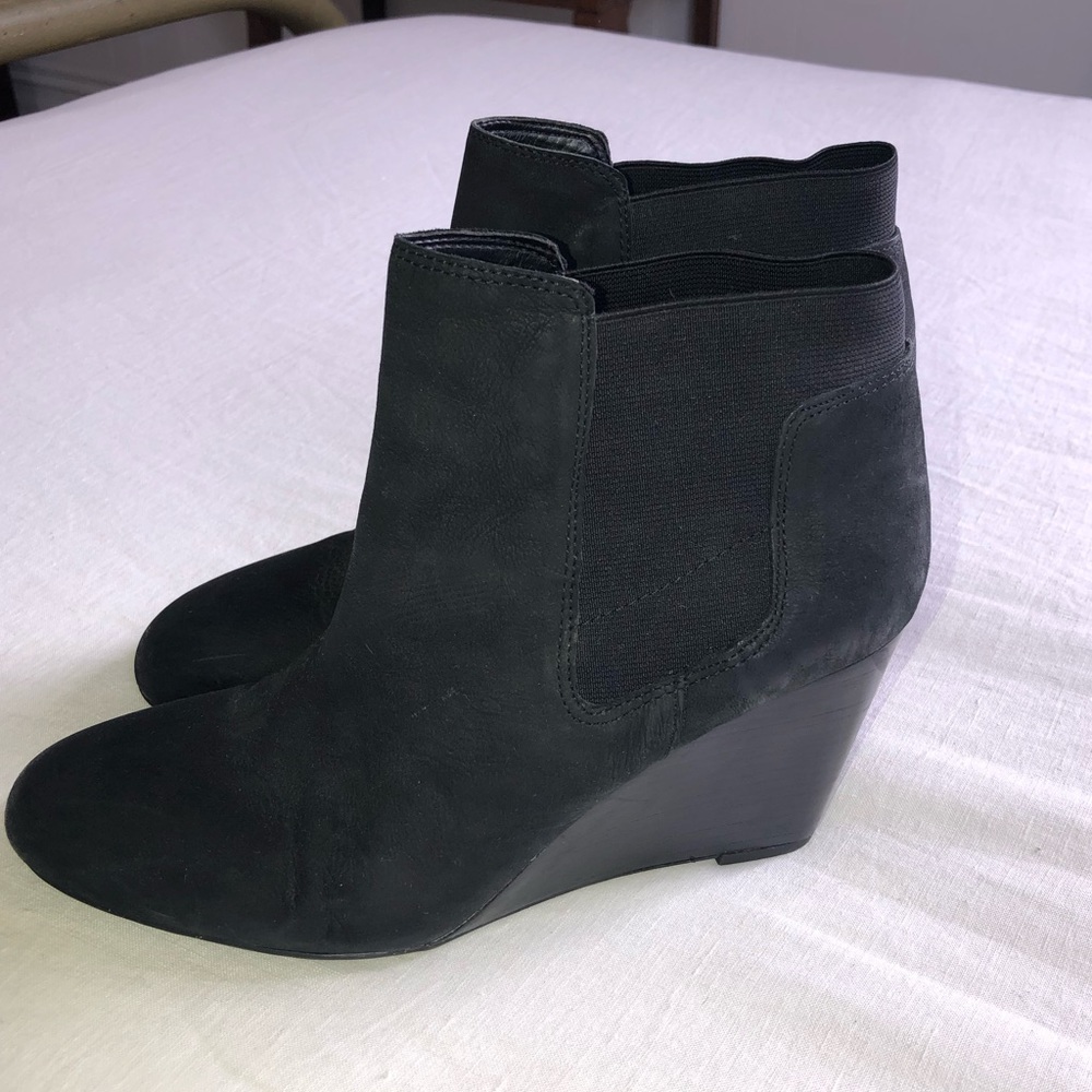 Franco Sarto Suede Platform Booties
